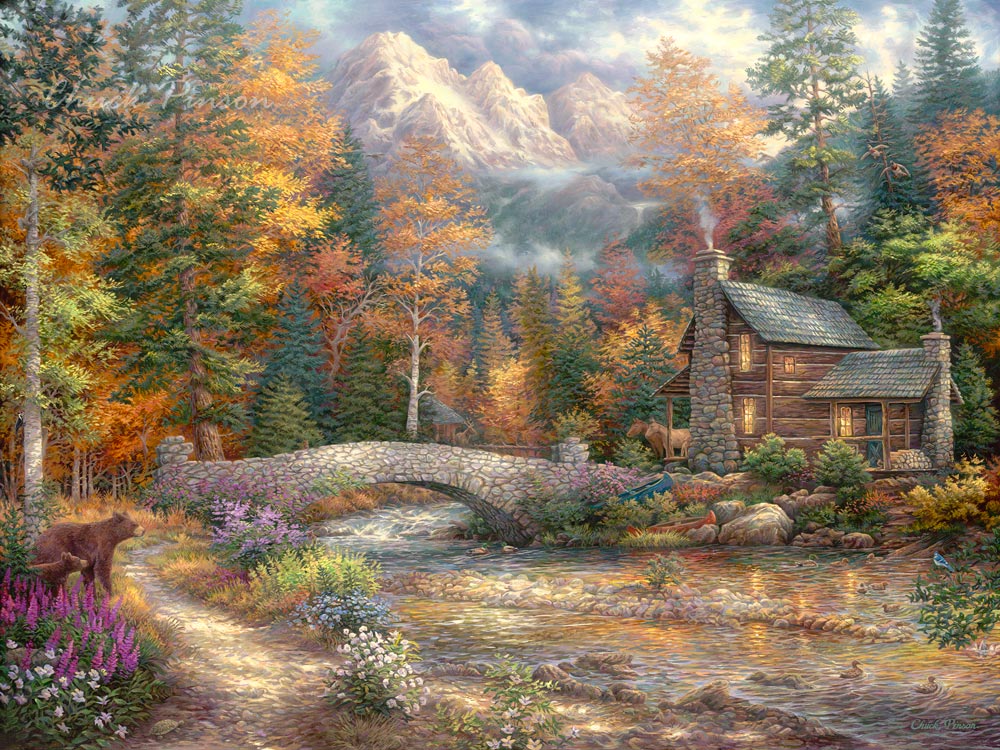 Dramatic Landscape Western Painting