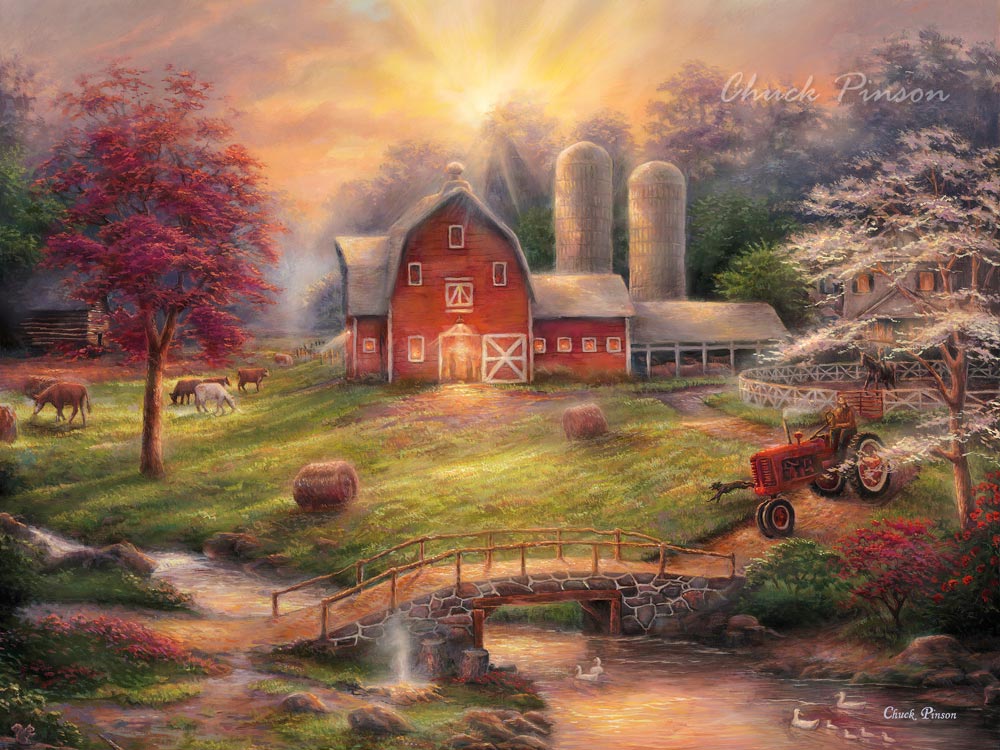 Farm Painting Barn Art