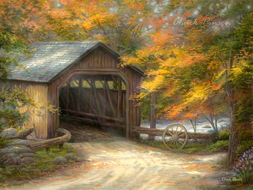 Covered Bridge Painting