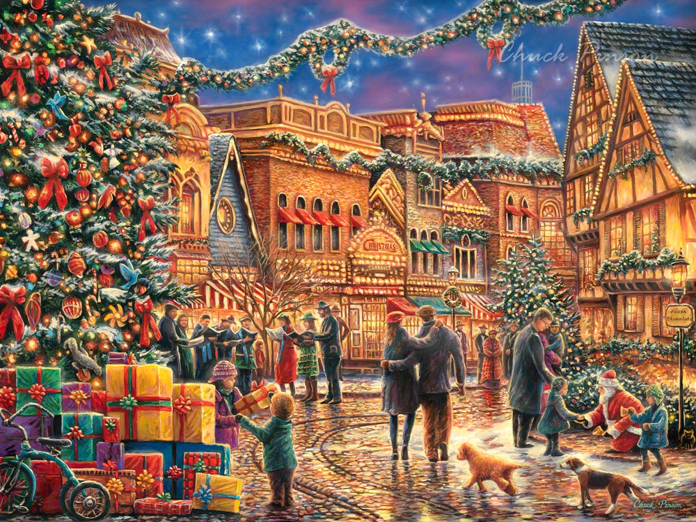 Holiday Christmas Card classic art detailed