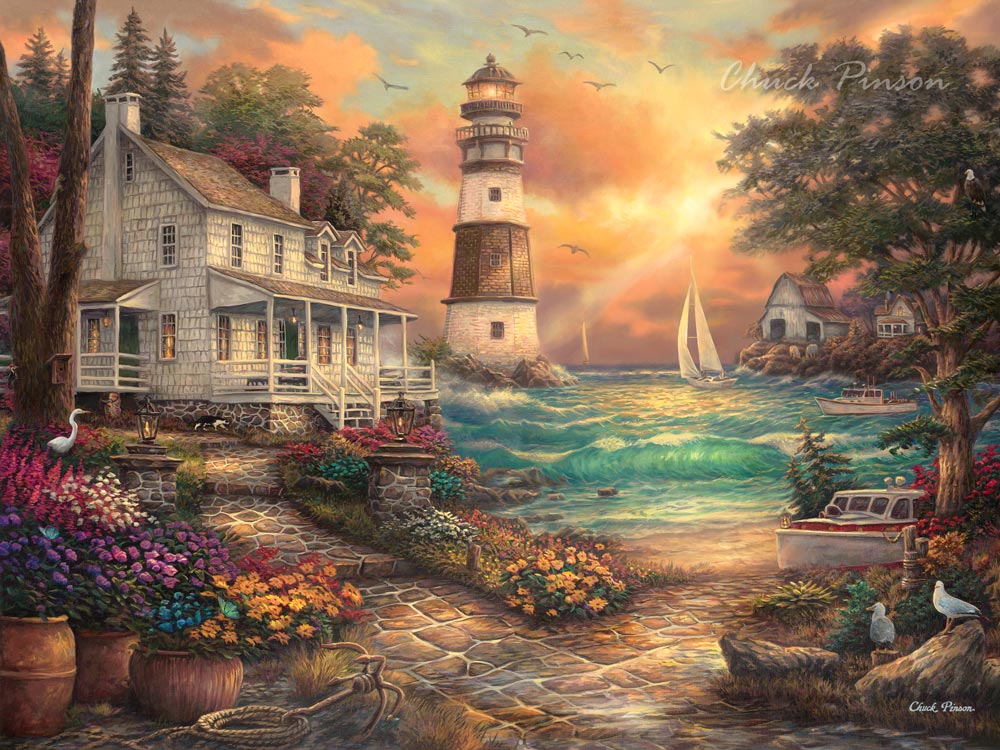 Inspirational Canvas Art Lighthouse