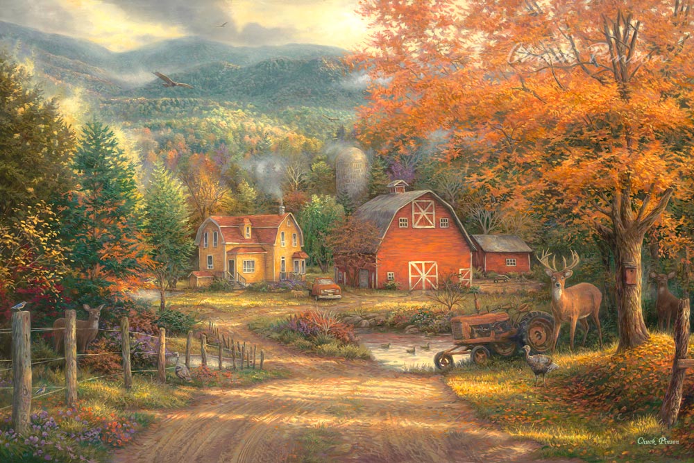 Country Landscape Painting Chuck Pinson