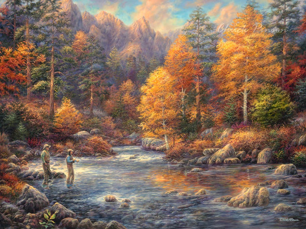 ORIGINAL - Fly Fishing Legacy $3500 SOLD - Chuck Pinson - Art for