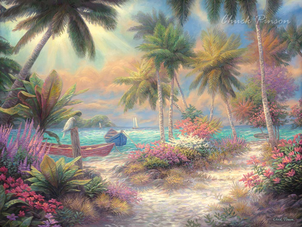 Tropical Art Original Oil Paintings