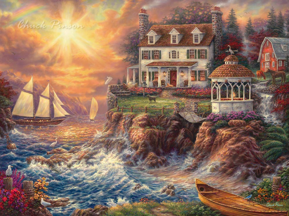 Colonial Nautical Sailing Painting