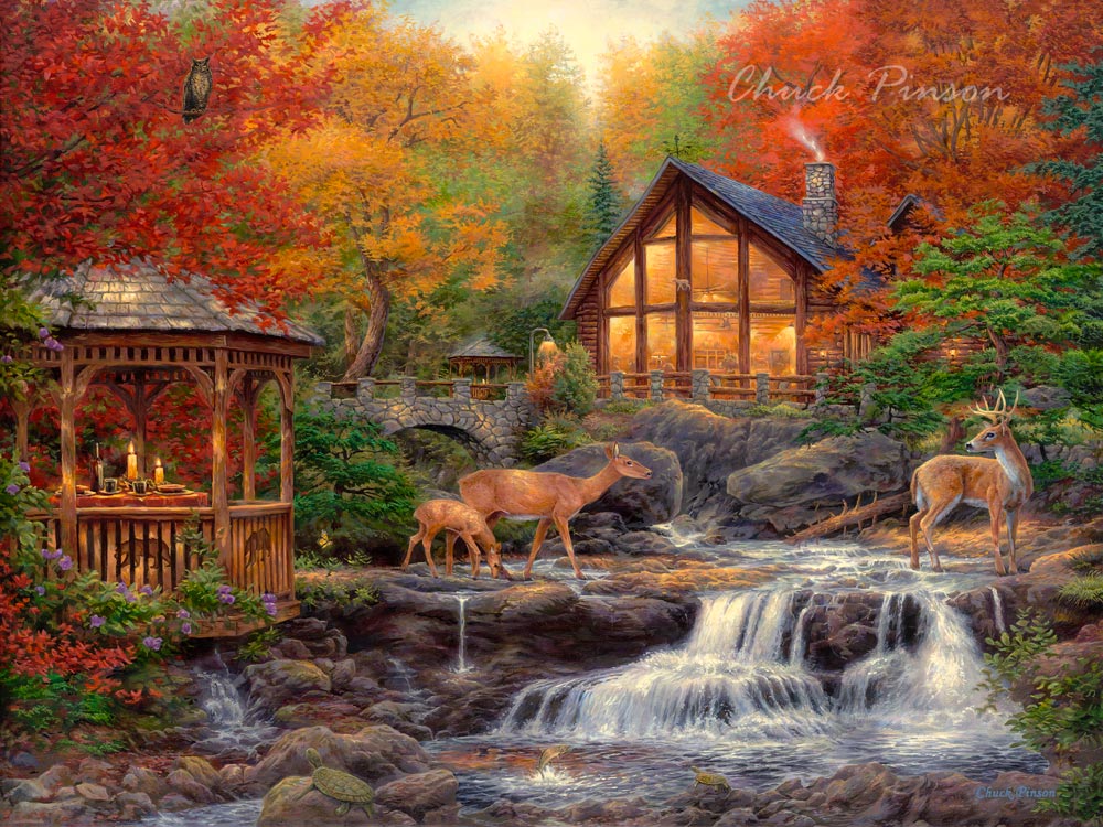Wildlife Cabin Inspirational Art