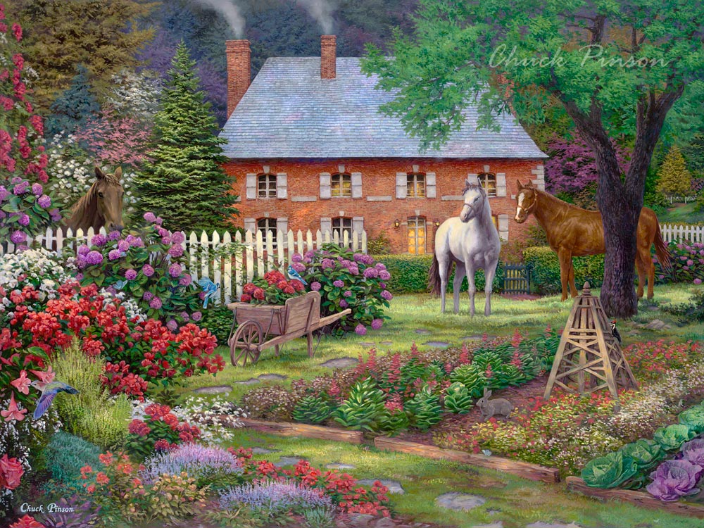 CANVAS GICLEE - The Sweet Garden - Chuck Pinson - Art for Inspired